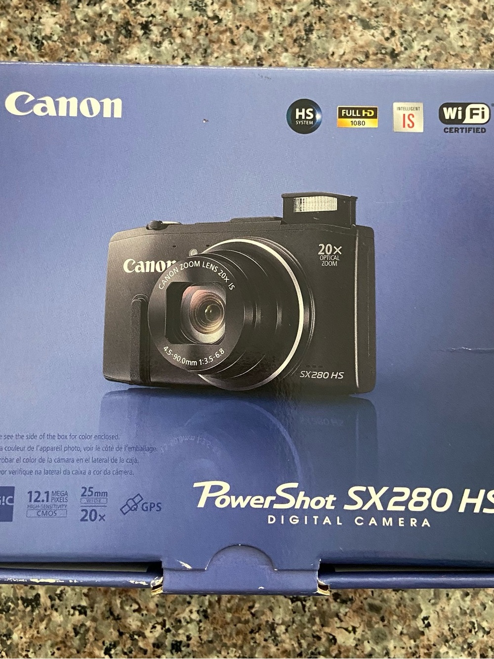 Canon PowerShot SX280 HS Compact Digital Camera - Black